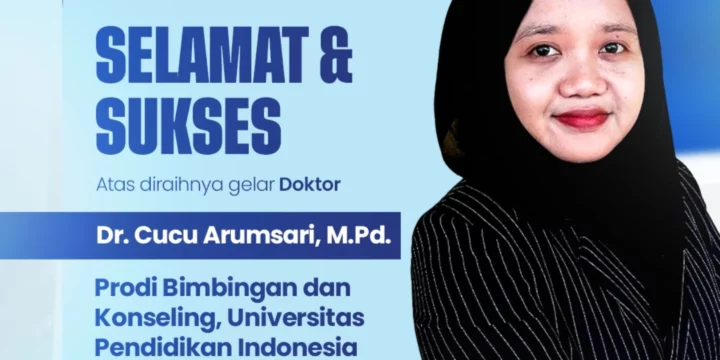 Selamat atas diraihnya gelar Doktor kepada Dosen Bimbingan dan Konseling UMTAS Dr. Cucu Arumsari, M.Pd. Di Bidang Bimbingan dan Konseling Universitas Pendidikan Indonesia