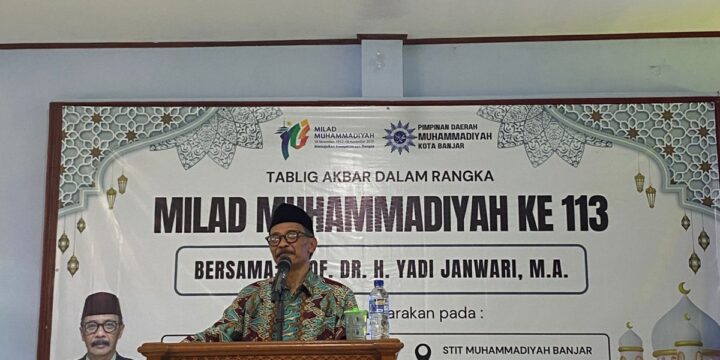 Tabligh Akbar Milad Muhammadiyah ke-113 PDM Kota Banjar Tekankan Pentingnya Kecerdasan Emosional dalam Kehidupan Keluarga, Kampus, dan Dunia Kerja