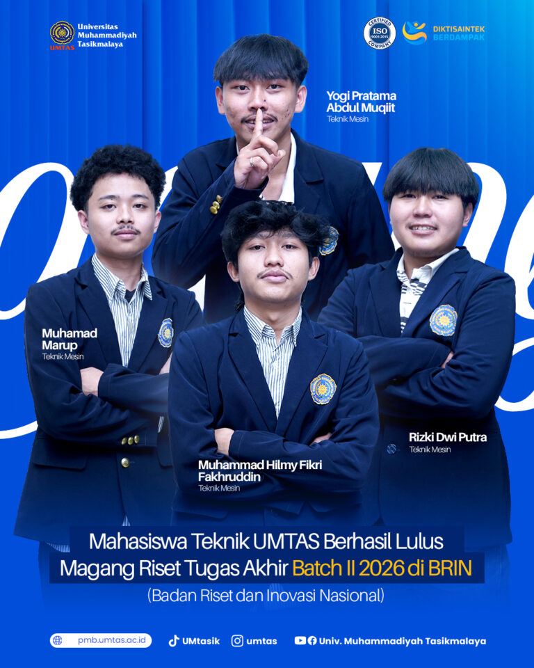 Empat Mahasiswa Teknik Mesin UMTAS Lolos Program Magang BRIN Selama Satu Tahun
